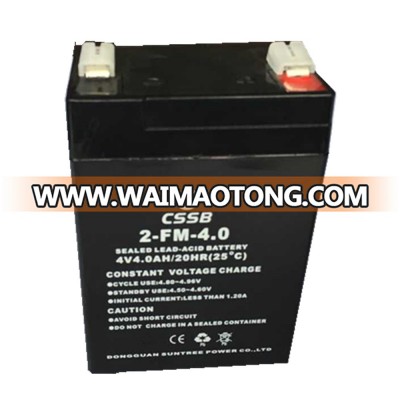 4v4ah rechargeable lead acid battery for weighing scale