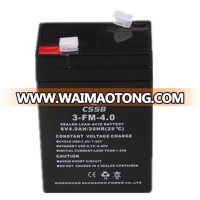 6v4ah valve rechargeable lead acid battery