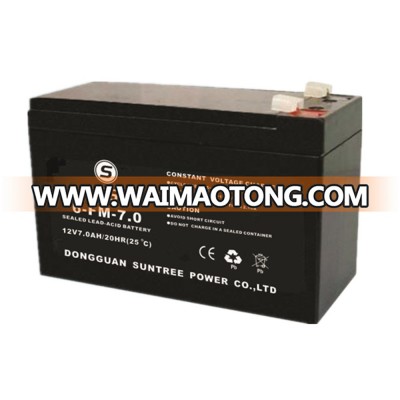 12v 7ah sealed rechargeable lead acid battery for ups