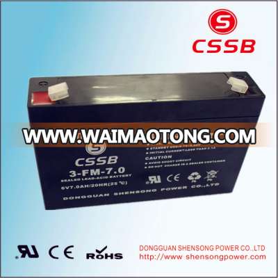 6V7AH solar battery lead acid battery manufucturer in China